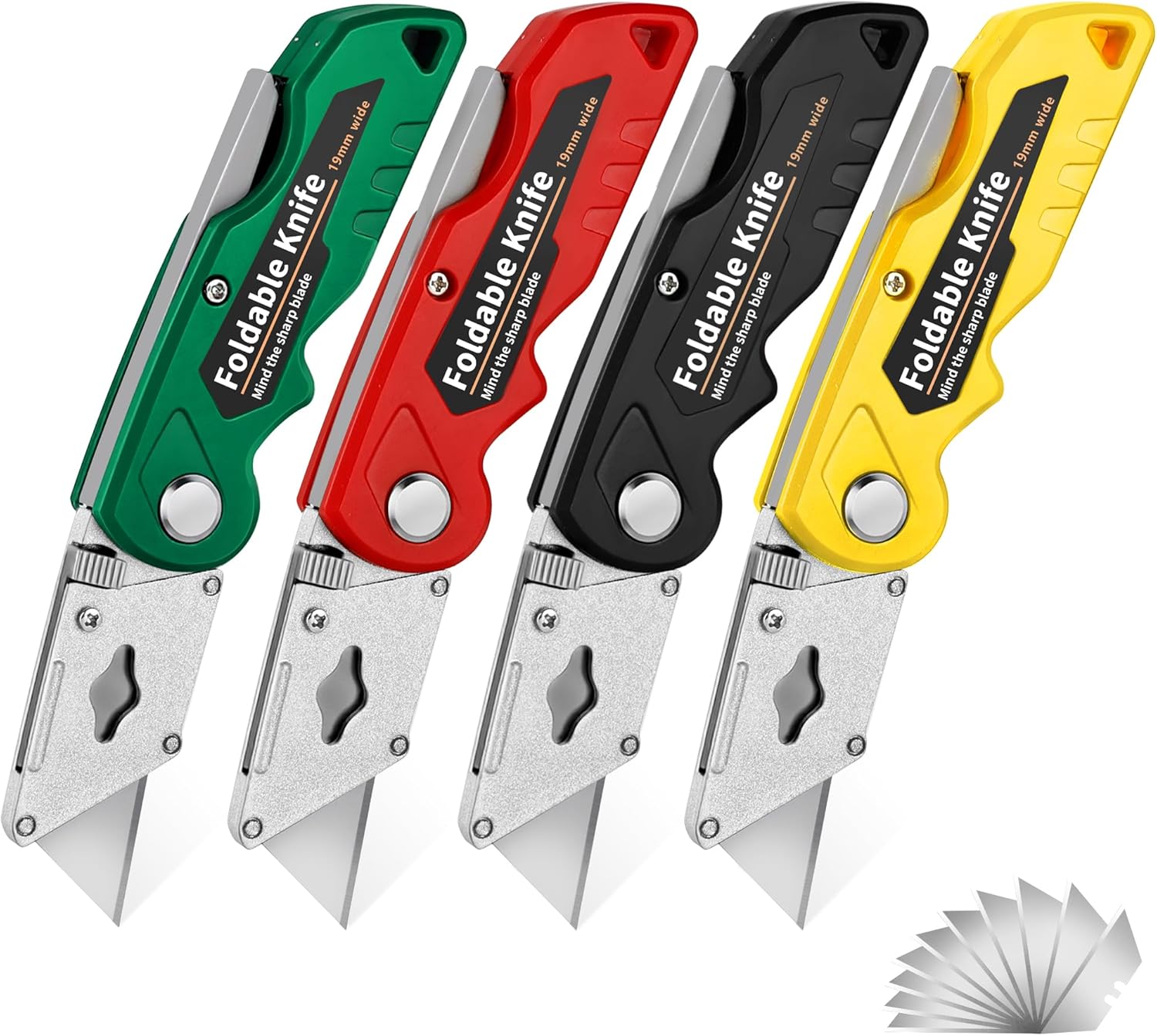 Heavy Equipment Blade - قاطع صناديق للمطبخ، 4 قطع سكاكين