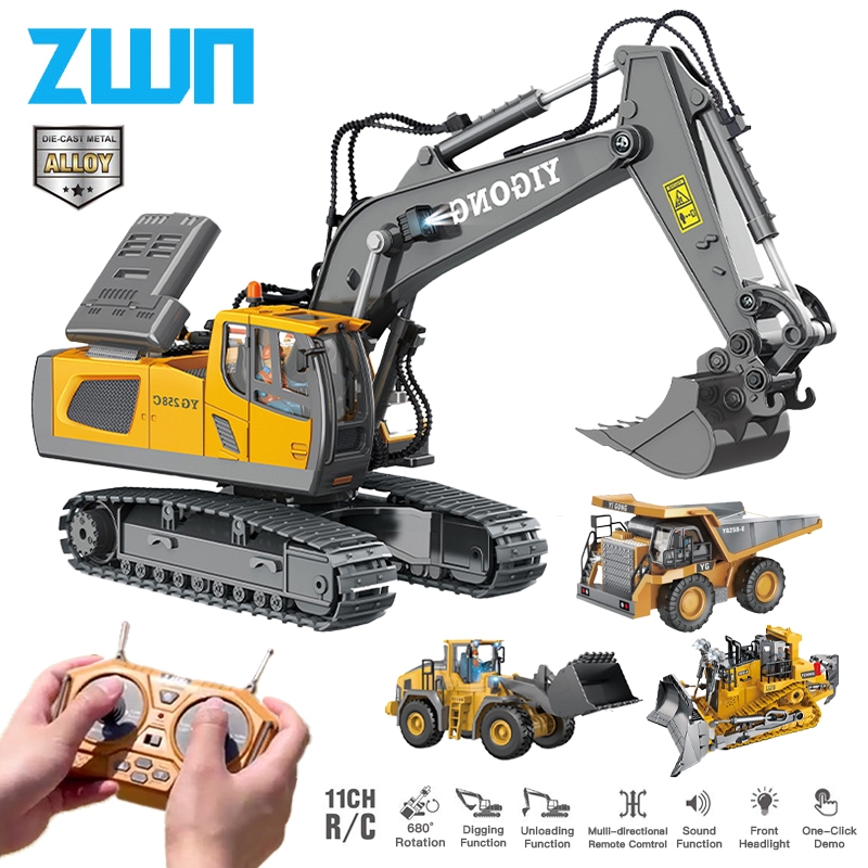Heavy Equipment Games - ZWN-شاحنة قلابة حفارة بجهاز تحكم عن