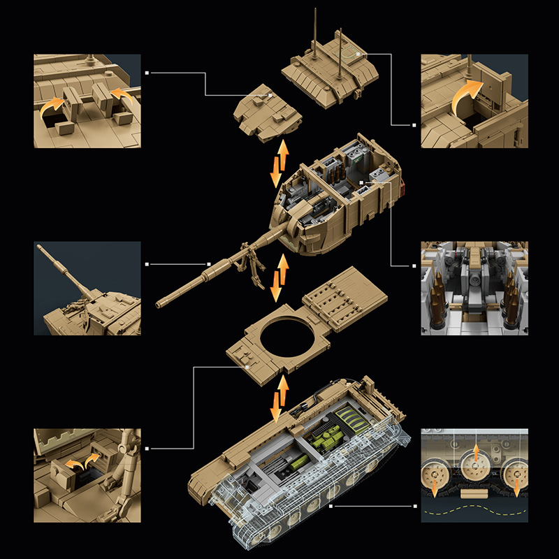 مجموعة مكعبات بناء نموذج مدفع  - مراجعة Heavy Equipment Games وسعره