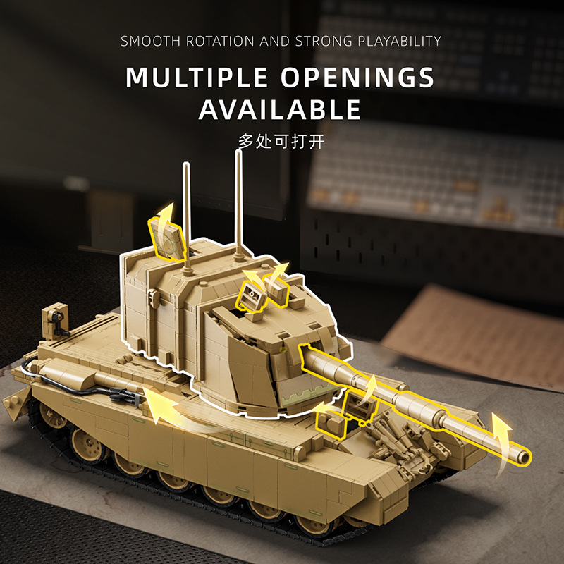 مجموعة مكعبات بناء نموذج مدفع  - مراجعة Heavy Equipment Games وسعره