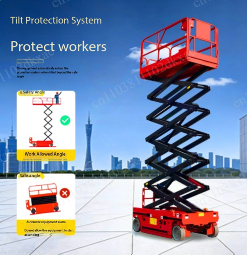 منصة رفع كهربائية ذاتية الدفع  - مراجعة Scissor Lift Table Hydraulic وسعره