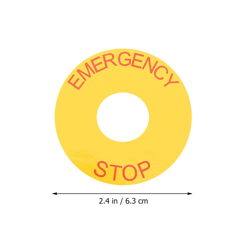 ملصق إشارة التوقف الطارئ (قطعت - مراجعة Heavy Equipment Sign وسعره