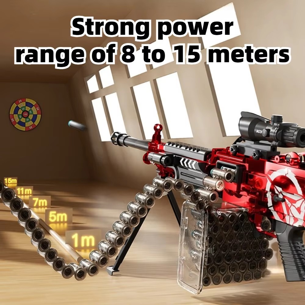 مسدس رشاش كهربائي M249 بسلسلة  - مراجعة Heavy Equipment Games وسعره