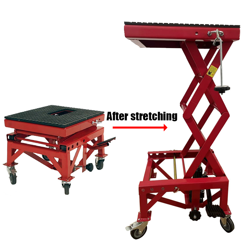طاولة رفع هيدروليكية للدراجات  - مراجعة Scissor Lift Table Hydraulic وسعره