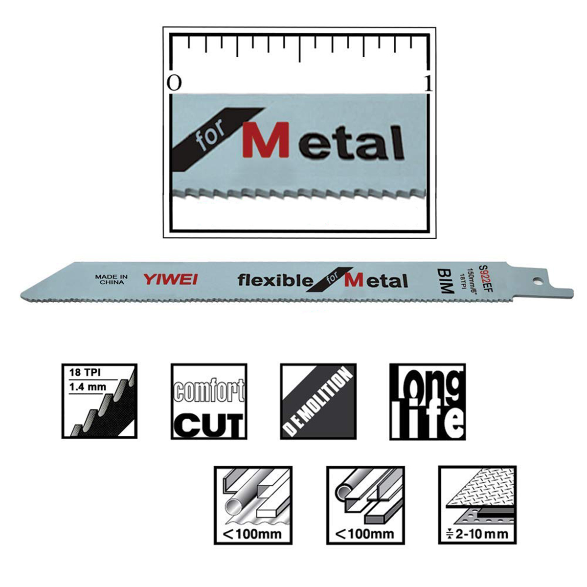 شفرات منشار ترددية معدنية شديد - مراجعة Heavy Equipment Blade وسعره