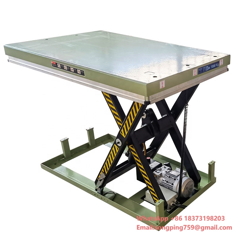 منصة رفع كهربائية هيدروليكية ب - مراجعة Scissor Lift Table Hydraulic وسعره