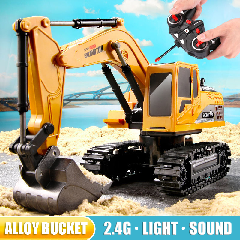 RC حفارة 2.4Ghz 6 قناة 1:24 RC - مراجعة Heavy Equipment Games وسعره